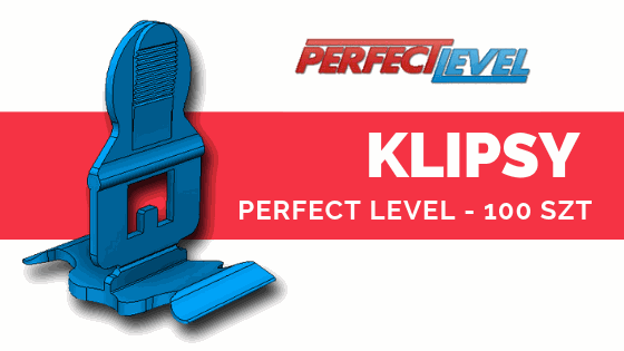 PERFECT LEVEL KLIPSY 100 szt System poziomowania płytek