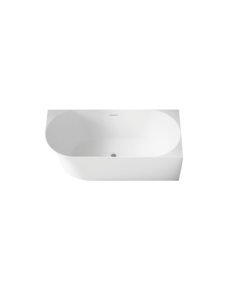 EMPORIA wanna wolnostojąca MOLLY S 150p przyścienna narożna PRAWA, akrylowa,150x78x60 cm, z przelewem szczelinowym, z syfonem, biały połysk (Kopia)