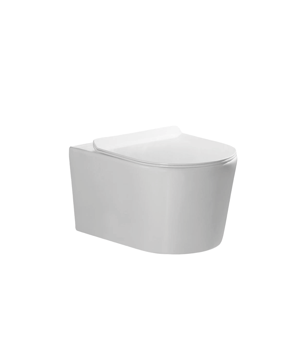 EMPORIA Miska WC podwieszana NOX 2.0 z deską SLIM  53×36 cm bezrantowa EMPORIA-ABD02